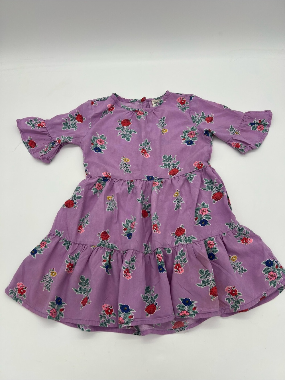 Oshkosh Baby Girl Purple Floral Dress 3T